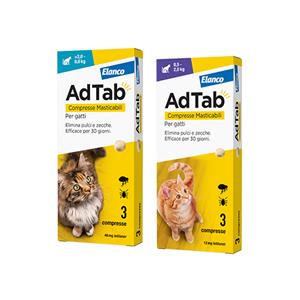 Antiparassitari Compresse Elanco AdTab per gatti