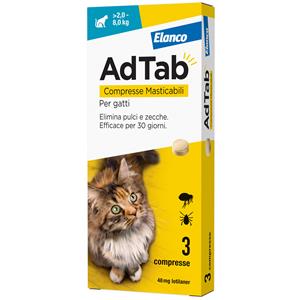 Antiparassitari Compresse Elanco AdTab per gatti