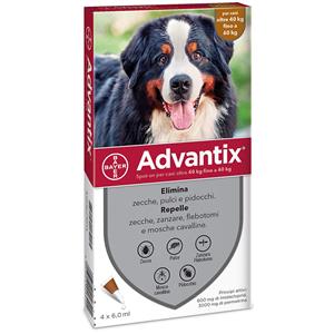 Antiparassitari Bayer Advantix cani da 40 a 60 kg.