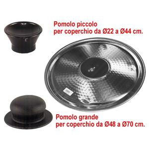 Coperchi e Pomoli per pentole caldaia alluminio