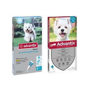 Antiparassitari Bayer Advantix Spot On cani da 4 a 10 kg.