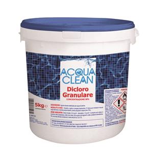 Cloro Dicloro granulare Acqua Clean per piscine