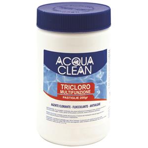 Cloro triplex multifunzione pastiglie Acqua Clean per piscine